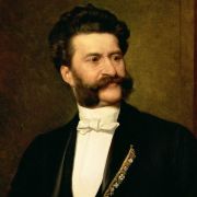 Johann Strauss II by August Eisenmenger (1888) &copy; Public domain
