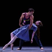 Giovanni Rotolo as Liliom and Alina Nanu as Julie in John Neumeier's Liliom &copy; Serghei Gherciu