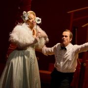 Golda Schultz (Rosalinde) und Matthias Klink (Gabriel von Eisenstein) &copy; Herwig Prammer