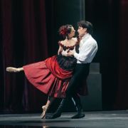 Katherine Barkman and Joseph Walsh in Yuri Possokhov's Eugene Onegin &copy; Lindsey Rallo