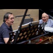 Pierre-Laurent Aimard with György Kurtág &copy; Balint Hrotko | PENTATONE