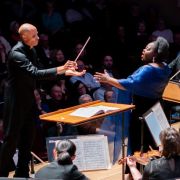 Kevin John Edusei, Masabane Cecilia Rangwanasha and the Royal Philharmonic Orchestra &copy; Jasmine Waterfield | RPO