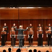 The BBC Singers with Sofi Jeannin at Milton Court &copy; BBC | Mark Allan (2022)