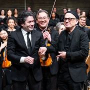 Gustavo Dudamel, David Lang and the New York Philharmonic &copy; Chris Lee
