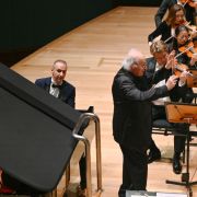 Simon Trpčeski, Eliahu Inbal and the Singapore Symphony Orchestra &copy; Singapore Symphony Orchestra | Clive Choo