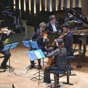 Vassily Chmykov, Emmanuel Coppey, Paul Zientara, Caroline Sypniewski et Philippe Hattat (au piano) &copy; Yannick Coupannec