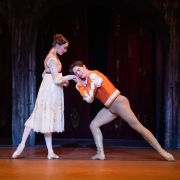 Grace Carroll as Juliet and Joseph Caley as Romeo in John Cranko's Romeo and Juliet &copy; Daniel Boud