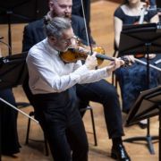 Julien Chauvin, Ana Kaličanin Radivojević and the Belgrade Philharmonic Orchestra &copy; Marko Djokovic | Belgrade Philharmonic