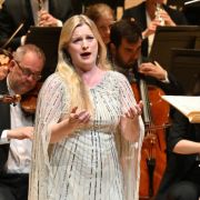 Lucy Crowe and Sir Simon Rattle with the London Symphony Orchestra &copy; LSO | Mark Allan