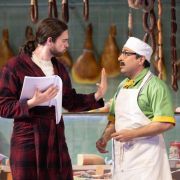 Matteo Mancini (Prosdocimo) and Rodion Pogossov (Don Geronio) &copy; Glyndebourne Productions Ltd. Photo: ASH