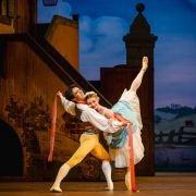 Luca Acri as Colas and Anna Rose O’Sullivan in La Fille mal gardée © RBO 2026. Photographed by Andrej Uspenski