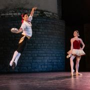 Roman Mejia and Tiler Peck in George Balanchine’s Tarantella &copy; Damiano Mongelli