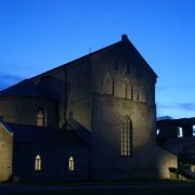 Haapsalu Cathedral at dusk &copy; Sabine Burger