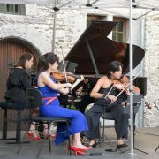 Aline Piboule, Elsa de Lacerda, Elaine Ng et Kacper Nowak au Festival de l'Été mosan &copy; Festival de l'Été mosan