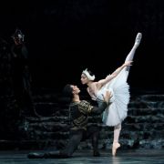 Tyrone Singleton as Siegfried and Céline Gittens as Odette in Swan Lake &copy; Bill Cooper
