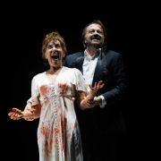 Christine Rice (Judith) and Nathan Berg (Bluebeard) &copy; Dafydd Owen