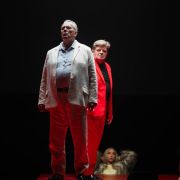 Stephen Richardson (Creon) and Peter Hoare (Oedipus) © Dafydd Owen