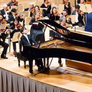 Seong-Jin Cho with Andris Nelsons and the Boston Symphony Orchestra © Hilary Scott, courtesy of the BSO