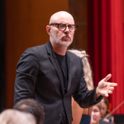 Baldur Brönnimann en el concierto del día previo en Santiago &copy; Real Filharmonía de Galicia