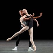 Dominika Afanasenkov and Victor Abreu in George Balanchine’s The Four Temperaments &copy; Erin Baiano