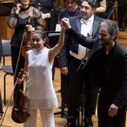 Sara Ferrández, Josep Vicent and the Belgrade Philharmonic &copy; Marko Djokovic | Belgrade Philharmonic