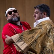 George Petean (Ford) and Luca Salsi (Falstaff) &copy; Fabrizio Sansoni | Teatro dell'Opera di Roma
