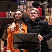 Gareth Higgins and Mark Simpson with the Royal Liverpool Philharmonic Orchestra &copy; Gareth Jones
