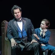 Peter Mattei (Abraham Lincoln) and Everett Sobers (Willie Lincoln) &copy; Karen Almond | Met Opera