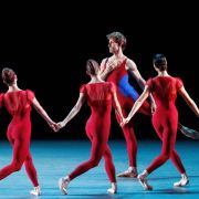 Adrian Danchig-Waring with Indiana Woodward, Unity Phelan and Mira Nadon in Once with you &copy; Erin Baiano
