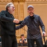 Brad Lubman and Steve Reich at Carnegie Hall &copy; Stephanie Berger